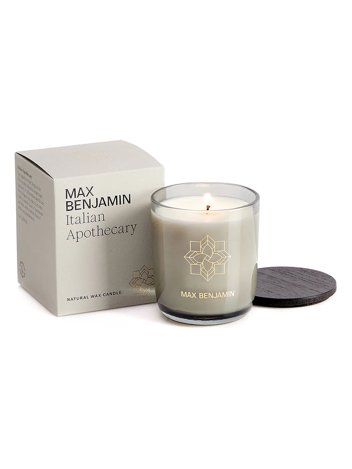 MAX BENJAMIN | Duftkerze CLASSIC COLLECTION 210g Lemongrass & Ginger | hellgrau